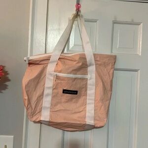 Younique Soft Peach and White Shoulder Bag